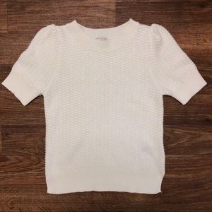 GAP Sweaters - GAP | Cream Short Sleeve Waffle Knit Sweater GAP Sweaters - GAP | Cream Short Sleeve Waffle Knit Sweater